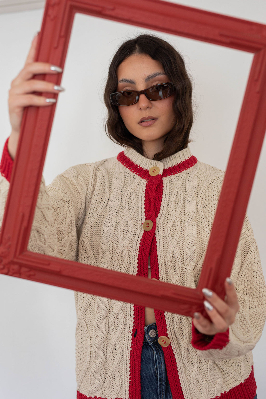 Saco Venezia Rojo y crudo