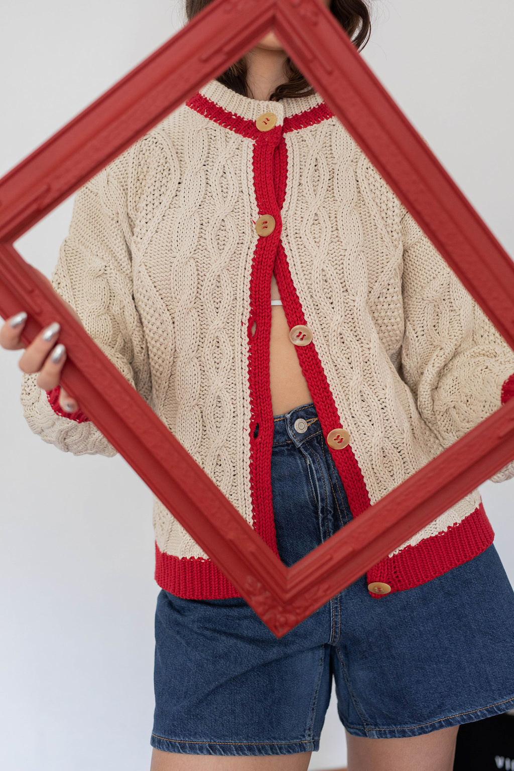 Saco Venezia Rojo y crudo