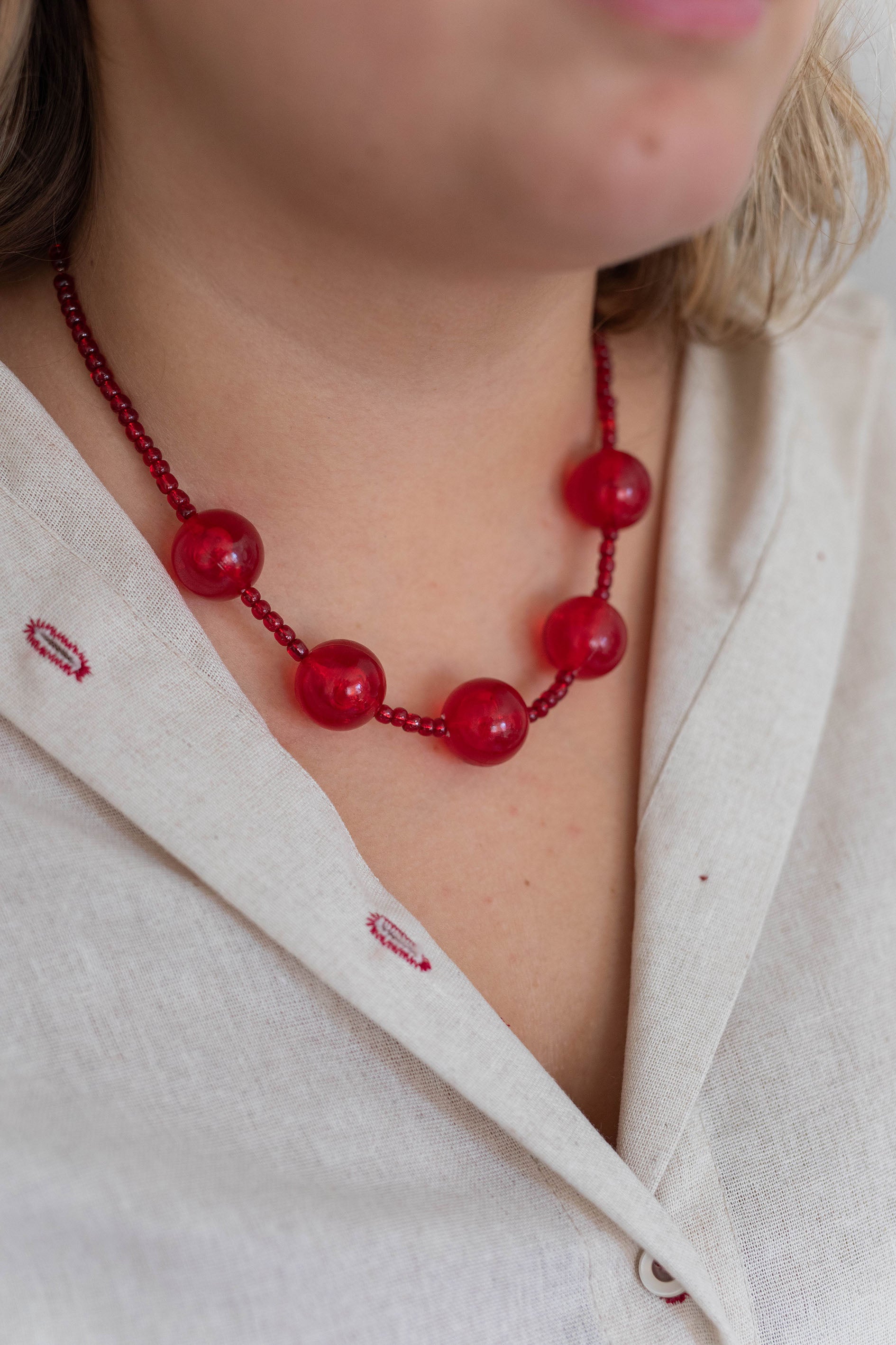 Collar Palle Rosso
